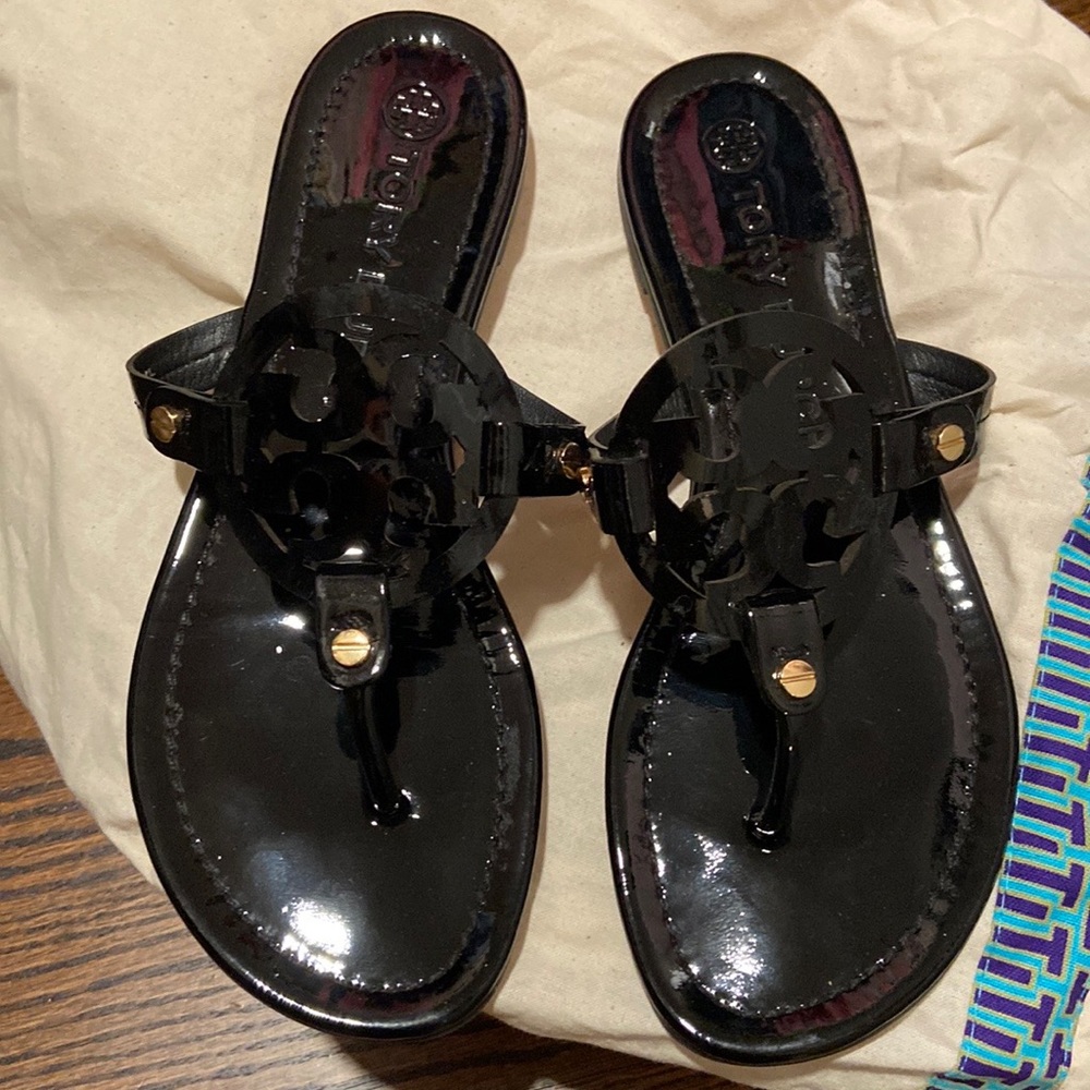 Black Tory Burch Miller sandals